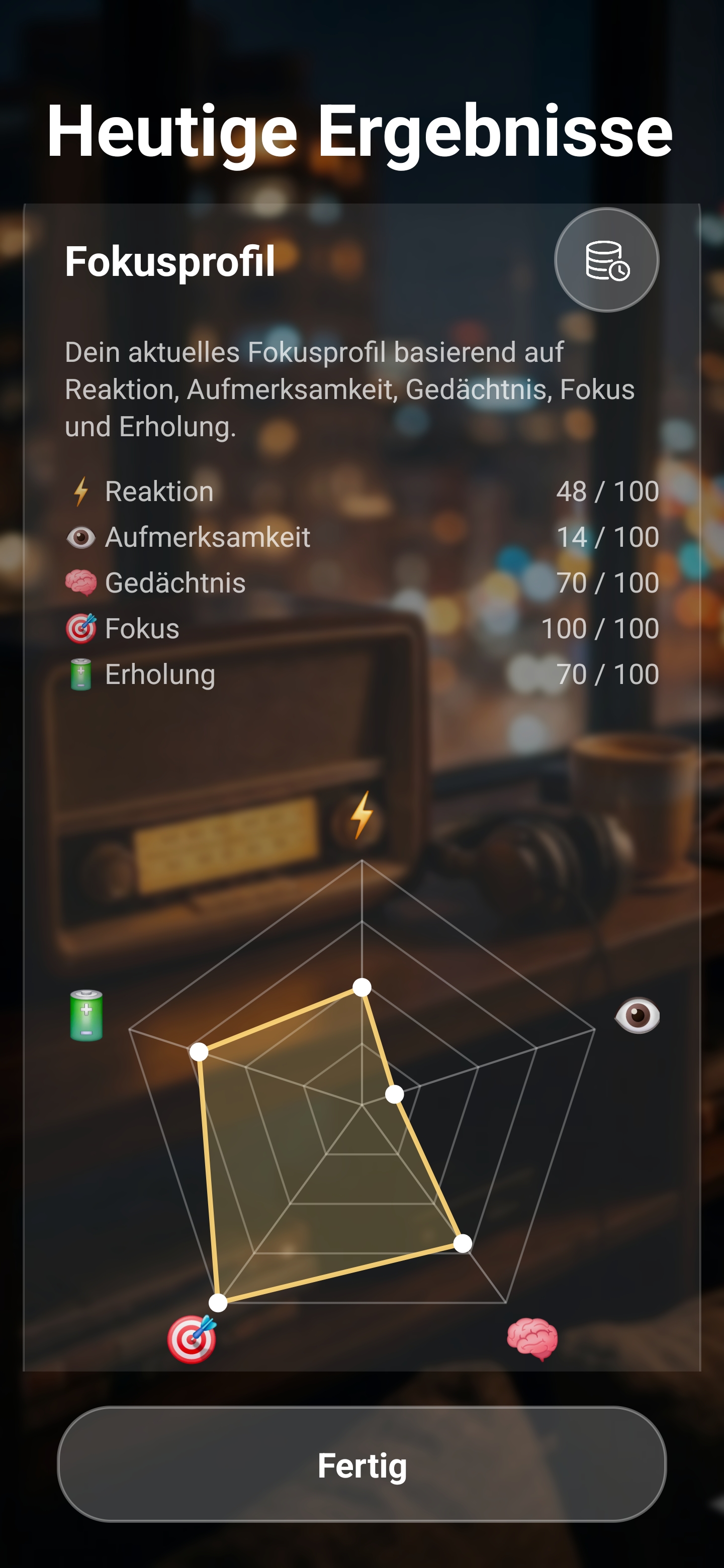Ergebnis in Focus Ready