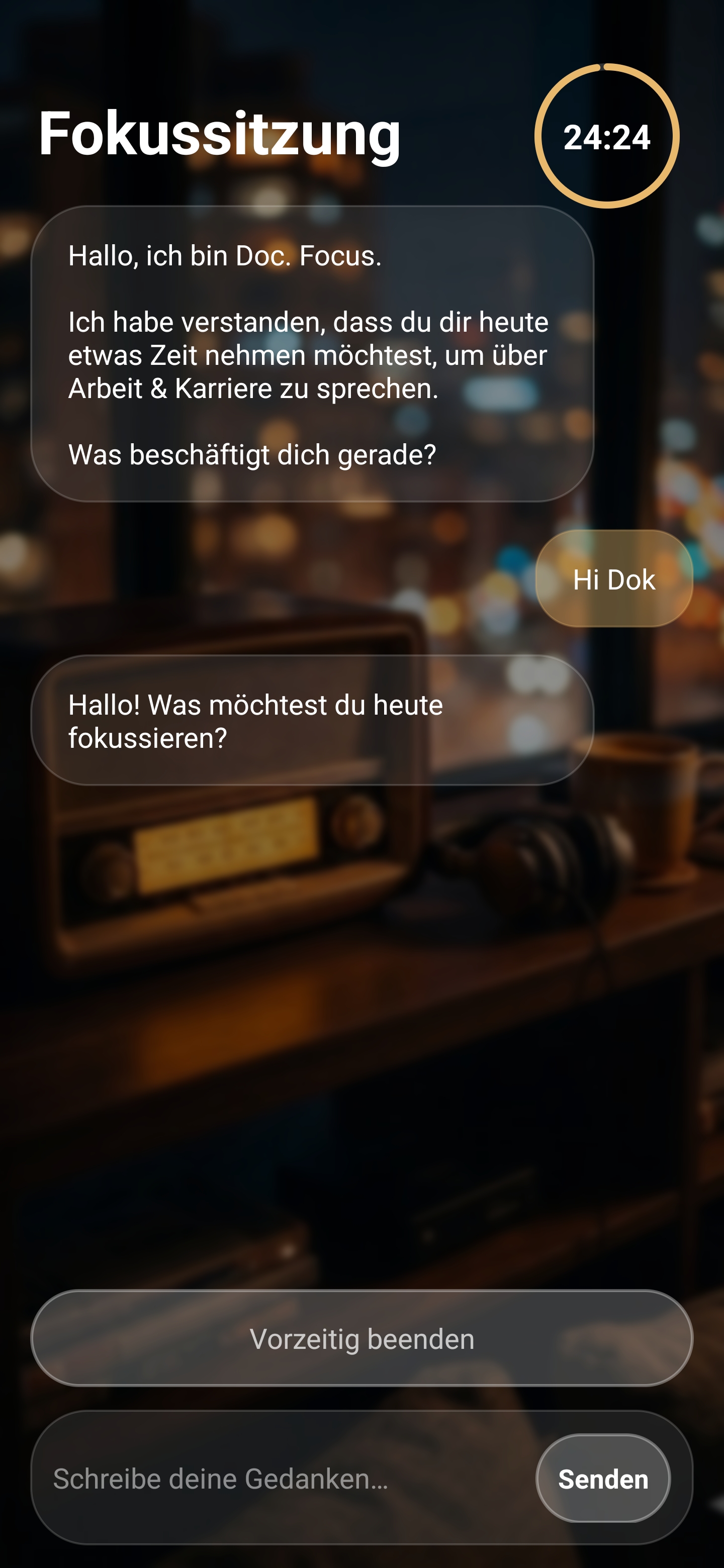 Fokus-Timer in Focus Ready