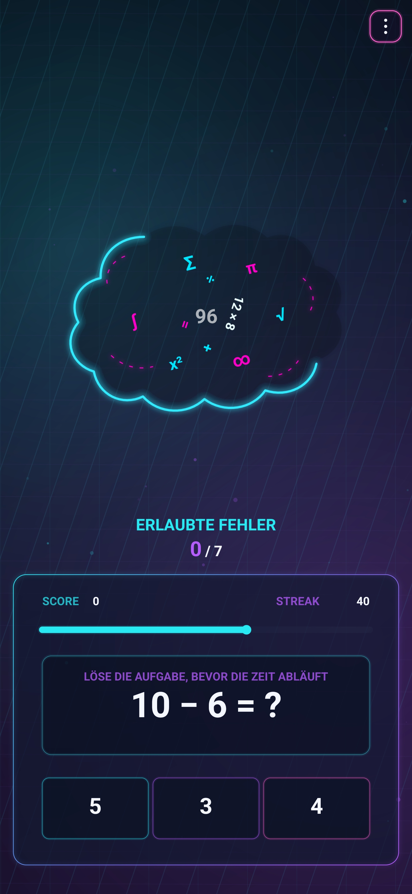Speed Math in Lumen Game Hub