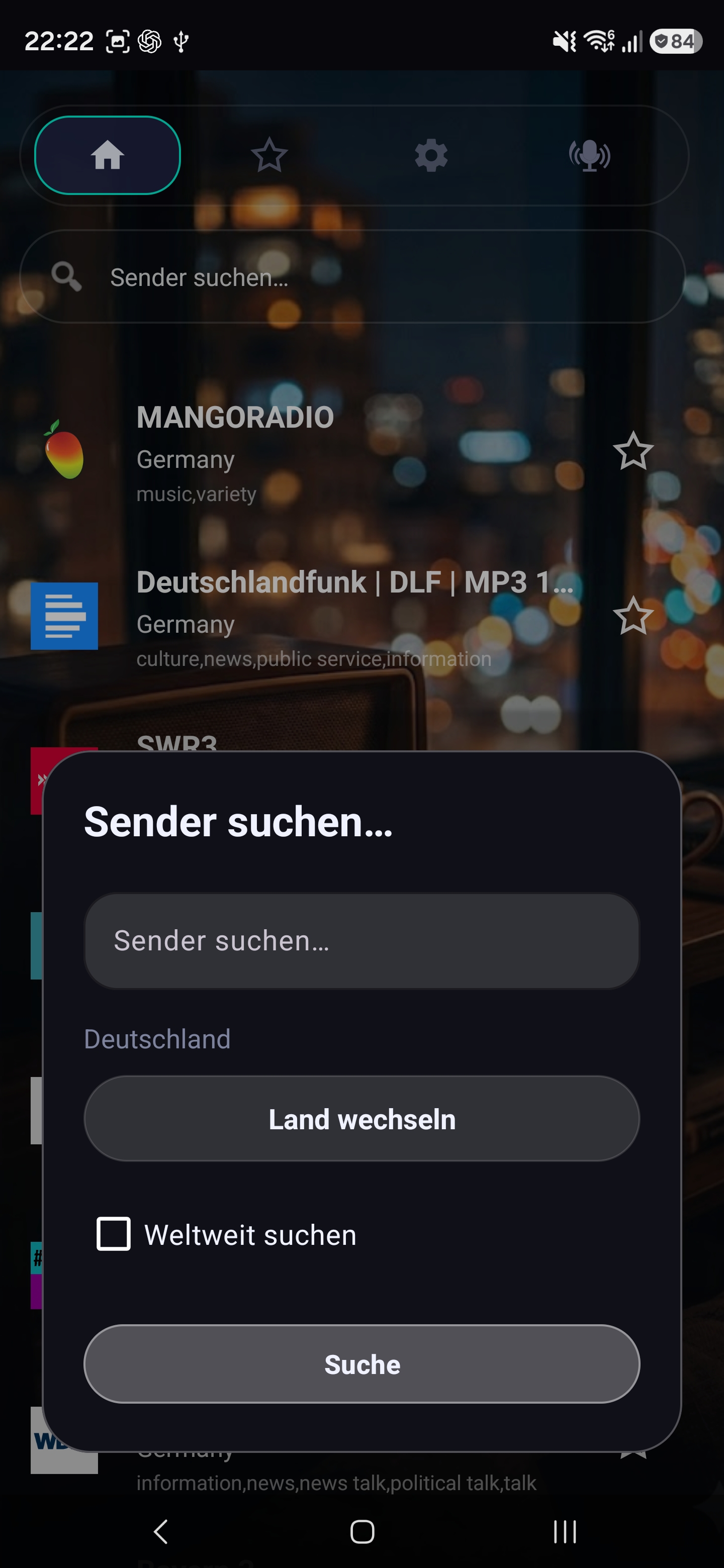 Dashboard in Radio & Podcast